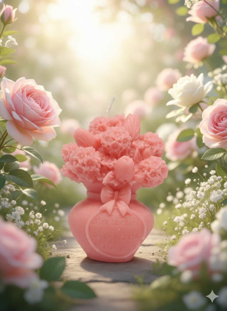 fusion essence lotus bloom soya wax candle | handcrafted decorative flower candle for home décor & gifting 🌺🕯️✨