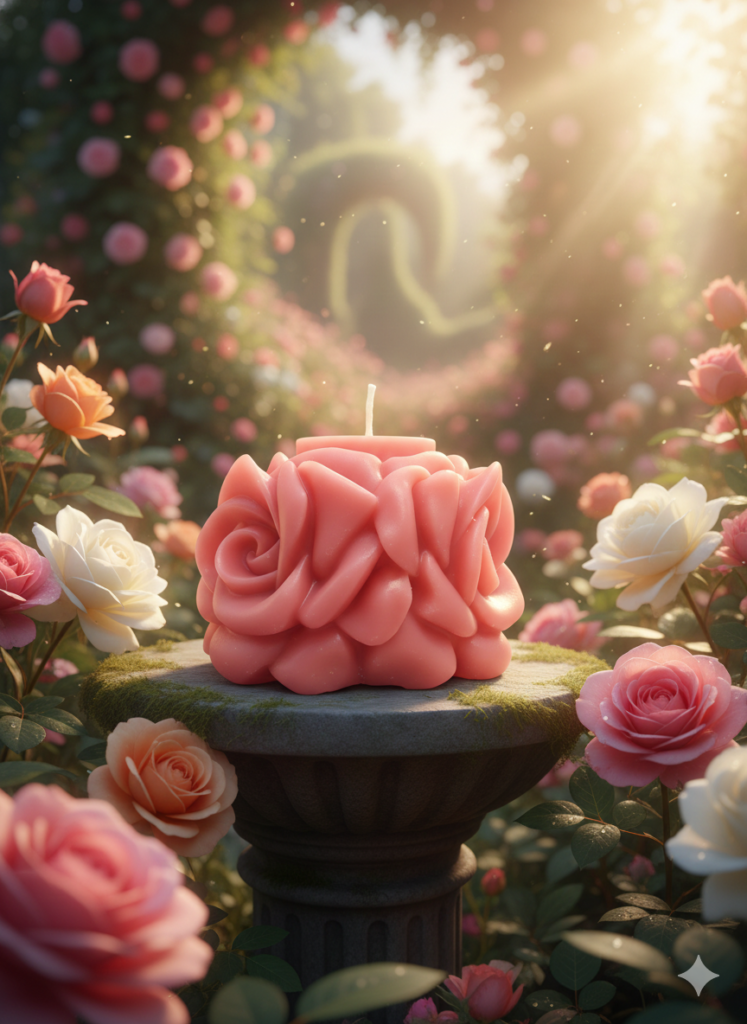 fusion essence lotus bloom soya wax candle | handcrafted decorative flower candle for home décor & gifting 🌺🕯️✨