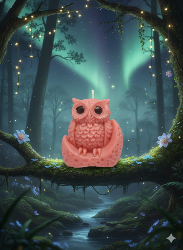 fusion essence cute pink bird soya wax candle | handcrafted decorative bird candle | spring blossom animal sculpture candle for kids' room, nursery, home décor, birthday, housewarming & gifts