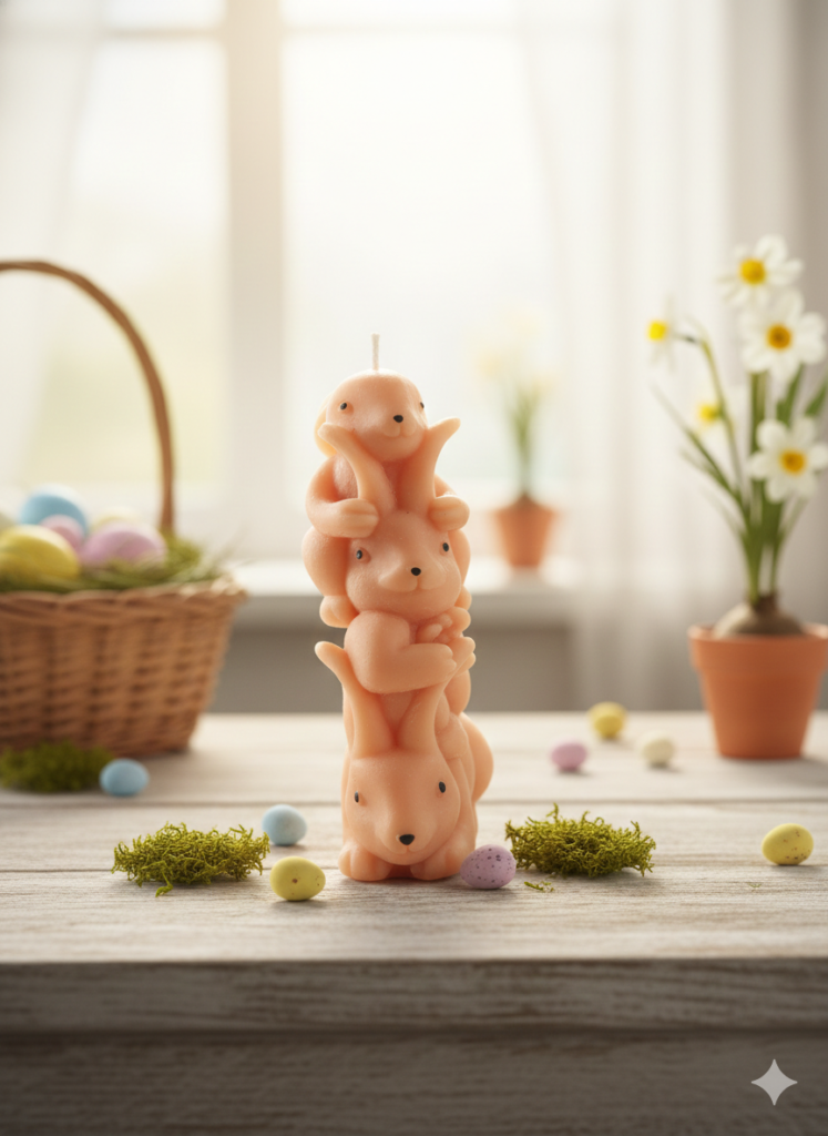 fusion essence happy kitty soya wax candle | handcrafted cute cat sculpture candle for home décor, cat lovers, kids' room, housewarming & unique gifting 🐱🕯️✨