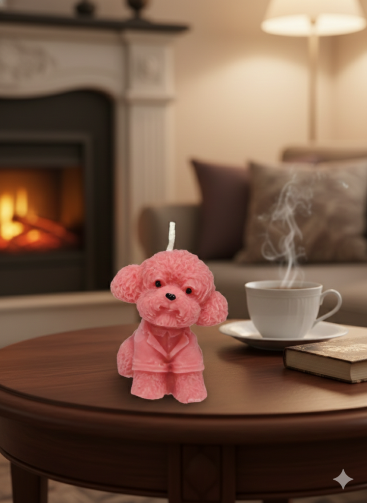 fusion essence happy kitty soya wax candle | handcrafted cute cat sculpture candle for home décor, cat lovers, kids' room, housewarming & unique gifting 🐱🕯️✨