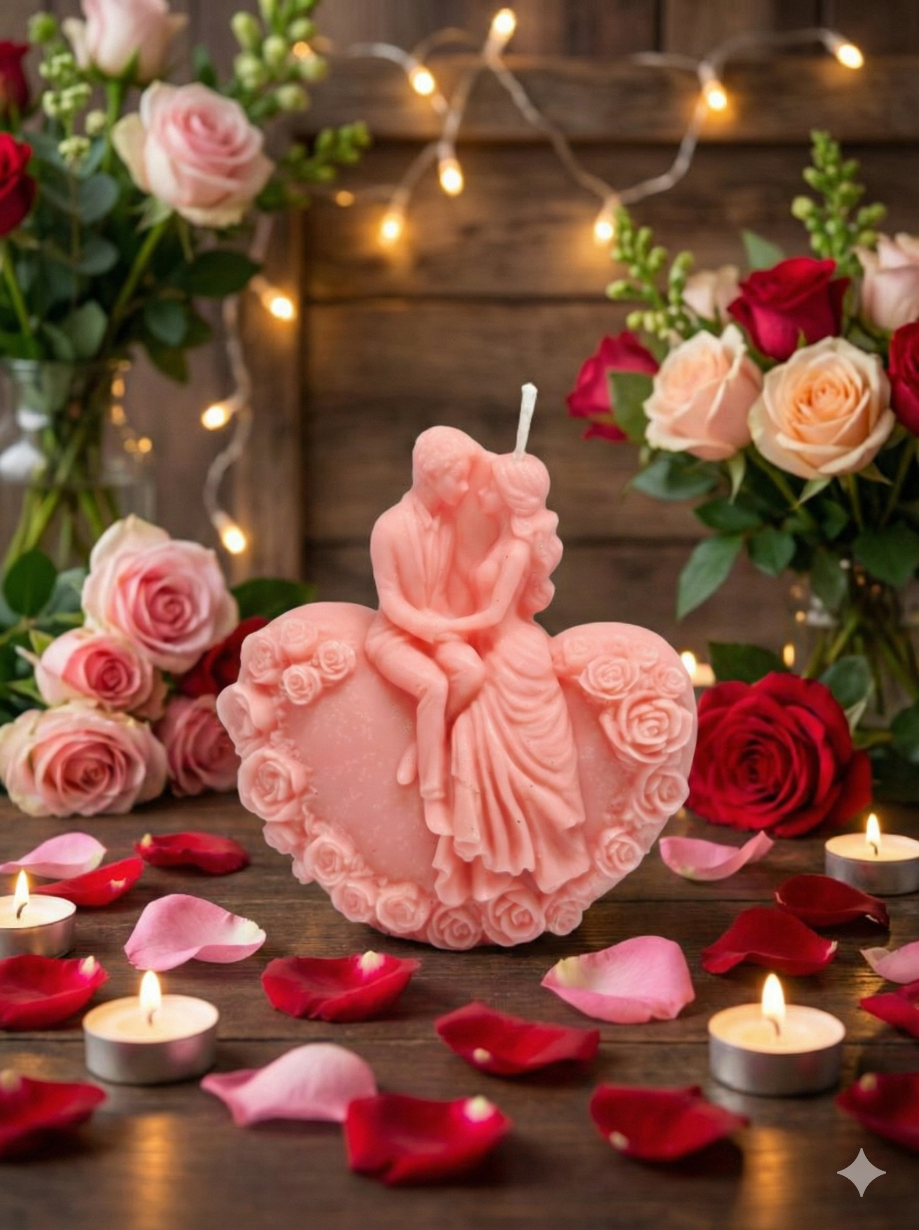 fusion essence rose garden romance soya wax candle | handcrafted romantic couple heart sculpture candle for home décor, wedding, anniversary, engagement & valentine's day gift 🌹💕🕯️✨ fusion essence rose garden romance soya wax candle | handcrafted romantic couple heart sculpture candle for home décor, wedding, anniversary, engagement & valentine's day gift 🌹💕🕯️✨