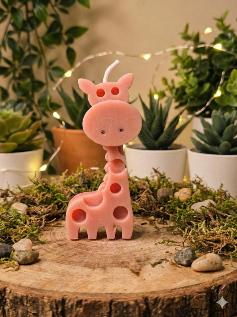 fusion essence cute elephant calf soya wax candle | handcrafted baby elephant decorative candle | animal sculpture candle for kids' room, nursery, baby shower, birthday, home décor, housewarming & gifts