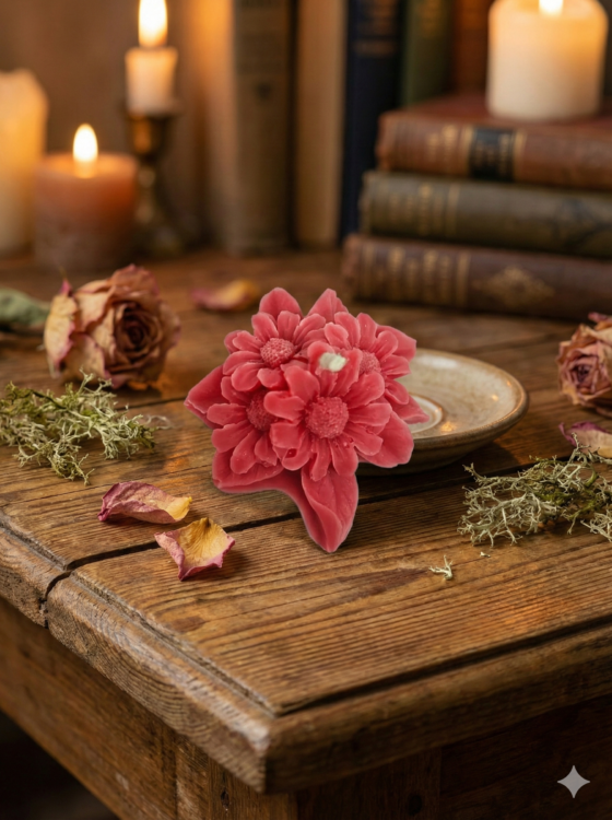 Fusion Essence Daisy Bloom Soya Wax Candle | Handcrafted Decorative Floral Candle for Home Décor & Gifting 🌸🕯️✨