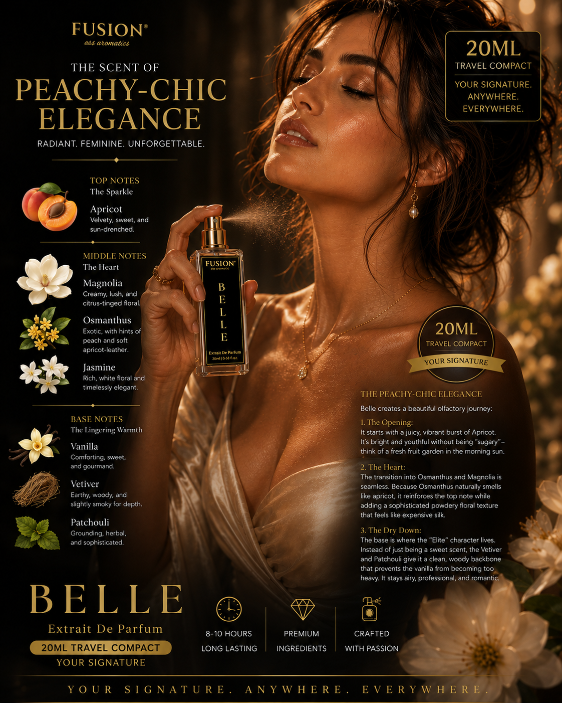 fusion essence belle extrait de parfum for women | long lasting floral fruity fragrance | apricot, magnolia, jasmine, vanilla & patchouli notes ✅ fusion essence (brand) fusion essence belle extrait de parfum for women | long lasting floral fruity fragrance | apricot, magnolia, jasmine, vanilla & patchouli notes ✅ fusion essence (brand)
