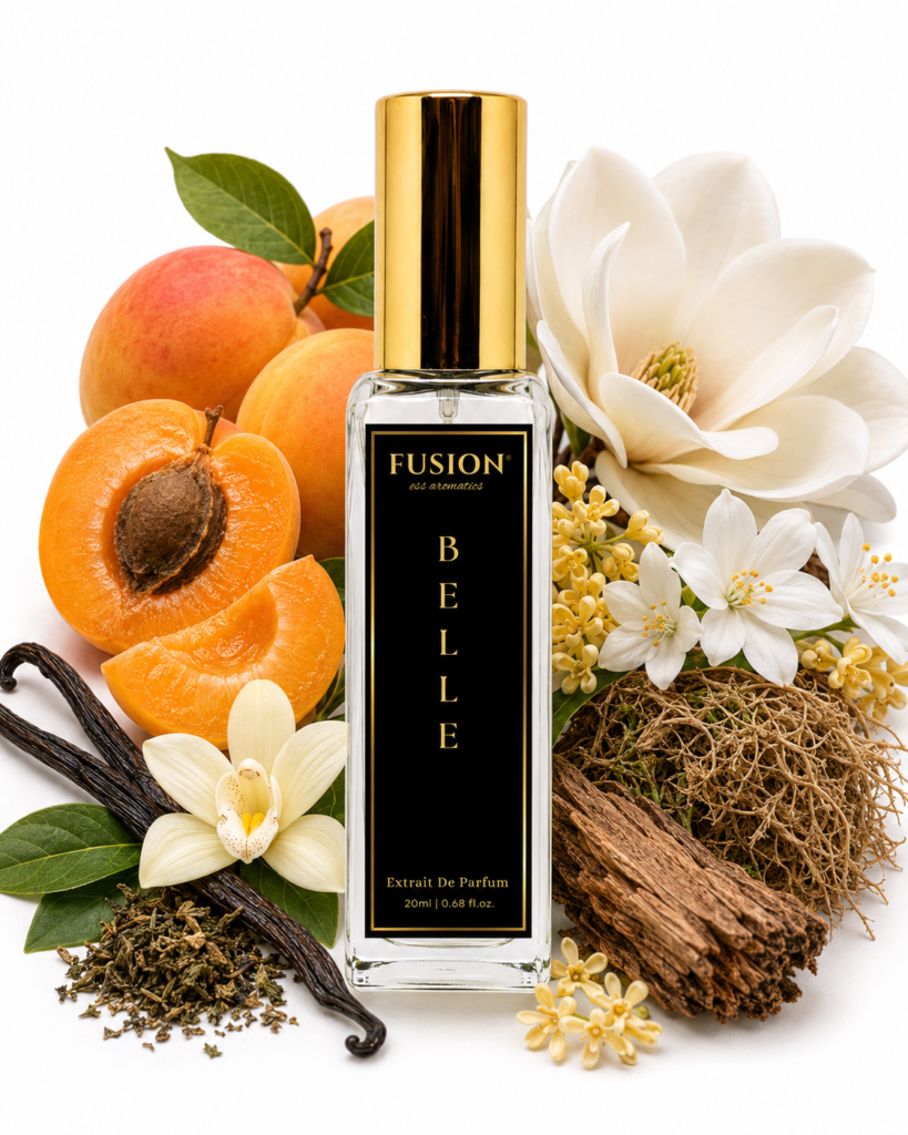 fusion essence belle extrait de parfum for women | long lasting floral fruity fragrance | apricot, magnolia, jasmine, vanilla & patchouli notes ✅ fusion essence (brand)