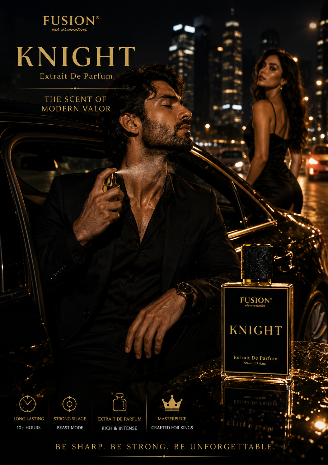 fusion essence knight extrait de parfum for men | long lasting woody spicy fragrance | ginger, bergamot, black pepper, lavender & cedarwood notes fusion essence knight extrait de parfum for men | long lasting woody spicy fragrance | ginger, bergamot, black pepper, lavender & cedarwood notes
